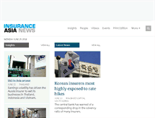 Tablet Screenshot of insuranceasianews.com